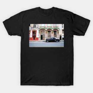 Black Car On The Malecon, Havana, Cuba T-Shirt